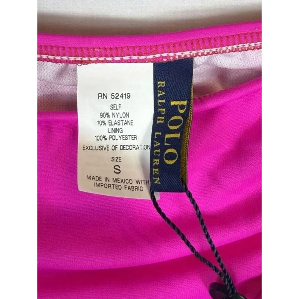 Polo Ralph Lauren Swimwear Hipster Bottoms RL5CC93 Pink Women’s Small NWT